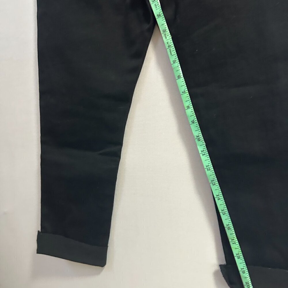A chic button-front design stylish black jeans （M/L) - Picture 7 of 10